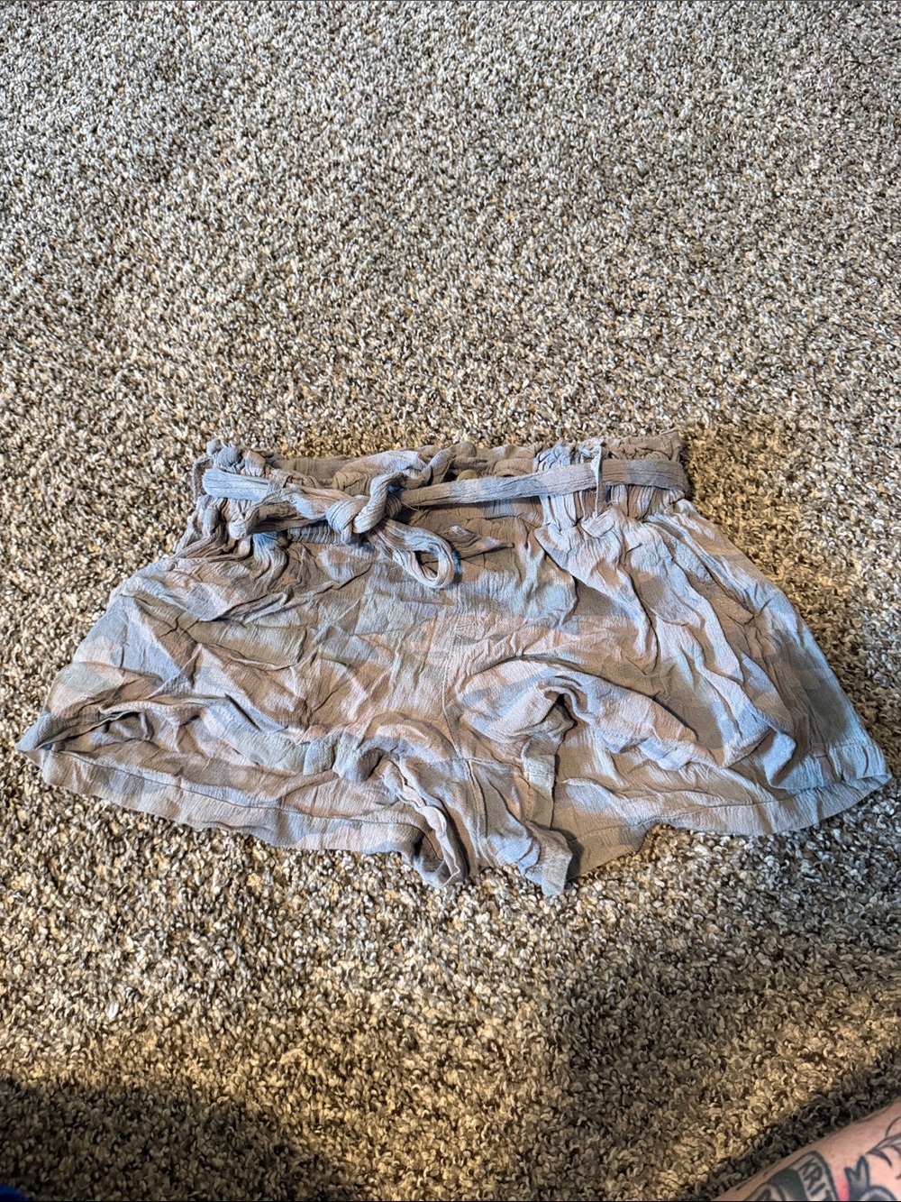 Camo Women's Shorts with Tie